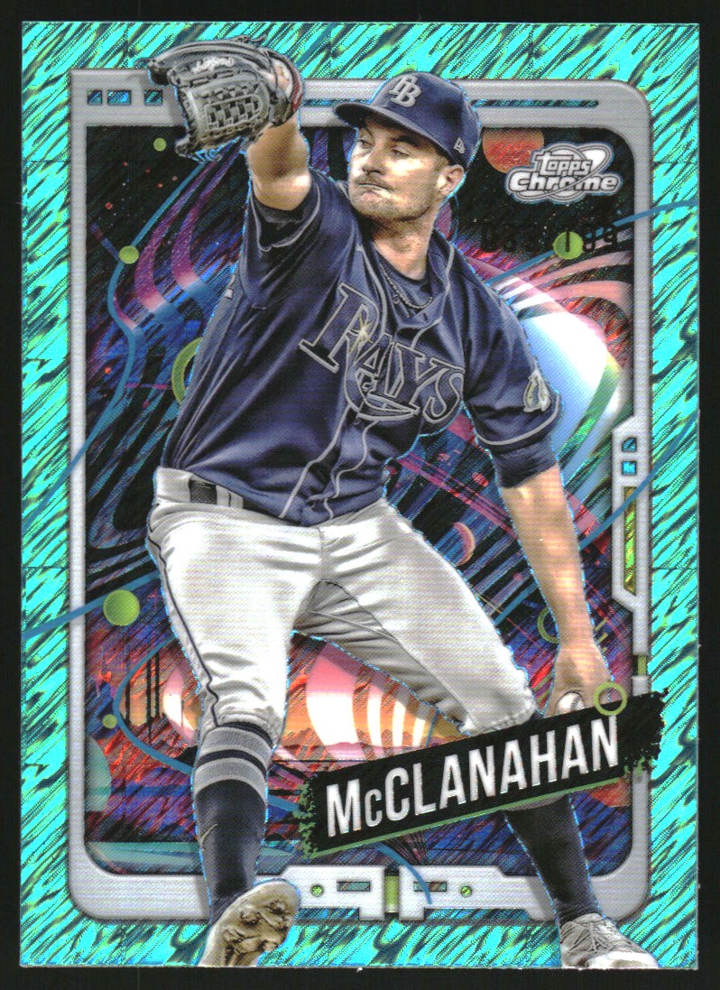 2024 Topps Cosmic Chrome Aqua Equinox Refractors #40 Shane McClanahan