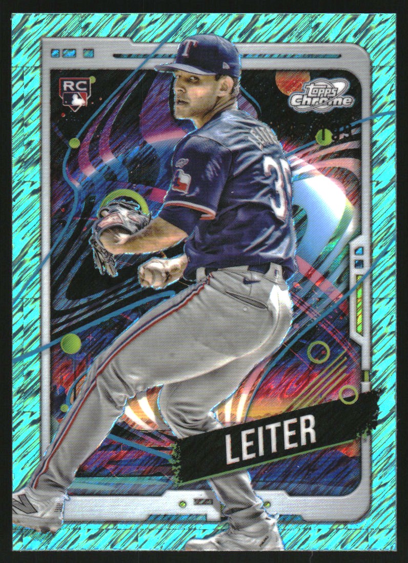 2024 Topps Cosmic Chrome Aqua Equinox Refractors 101 Jack Leiter NMMT