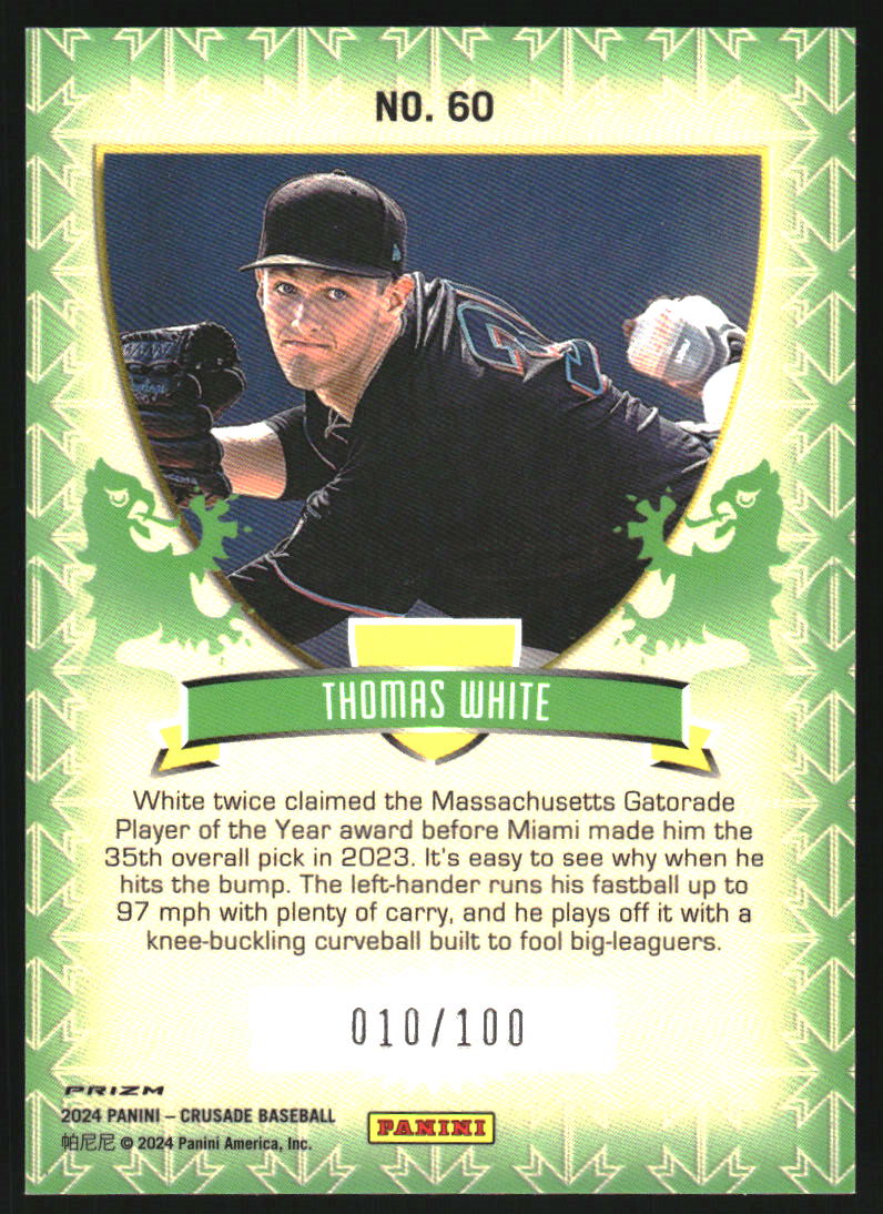 2024 Panini Crusade Crusade Purple #60 Thomas White