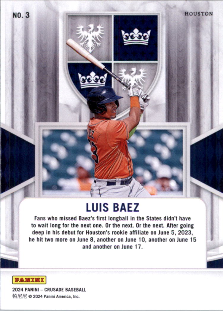 2024 Panini Crusade Baseball Card Pick (Base)