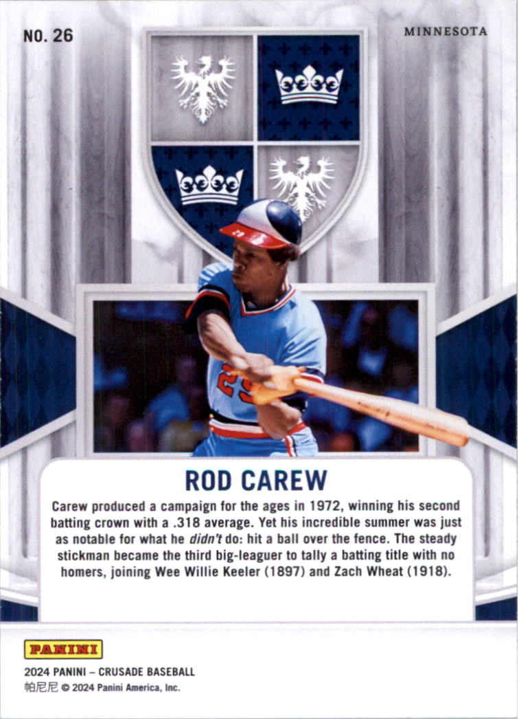 2024 Panini Crusade Baseball Card Pick (Base)