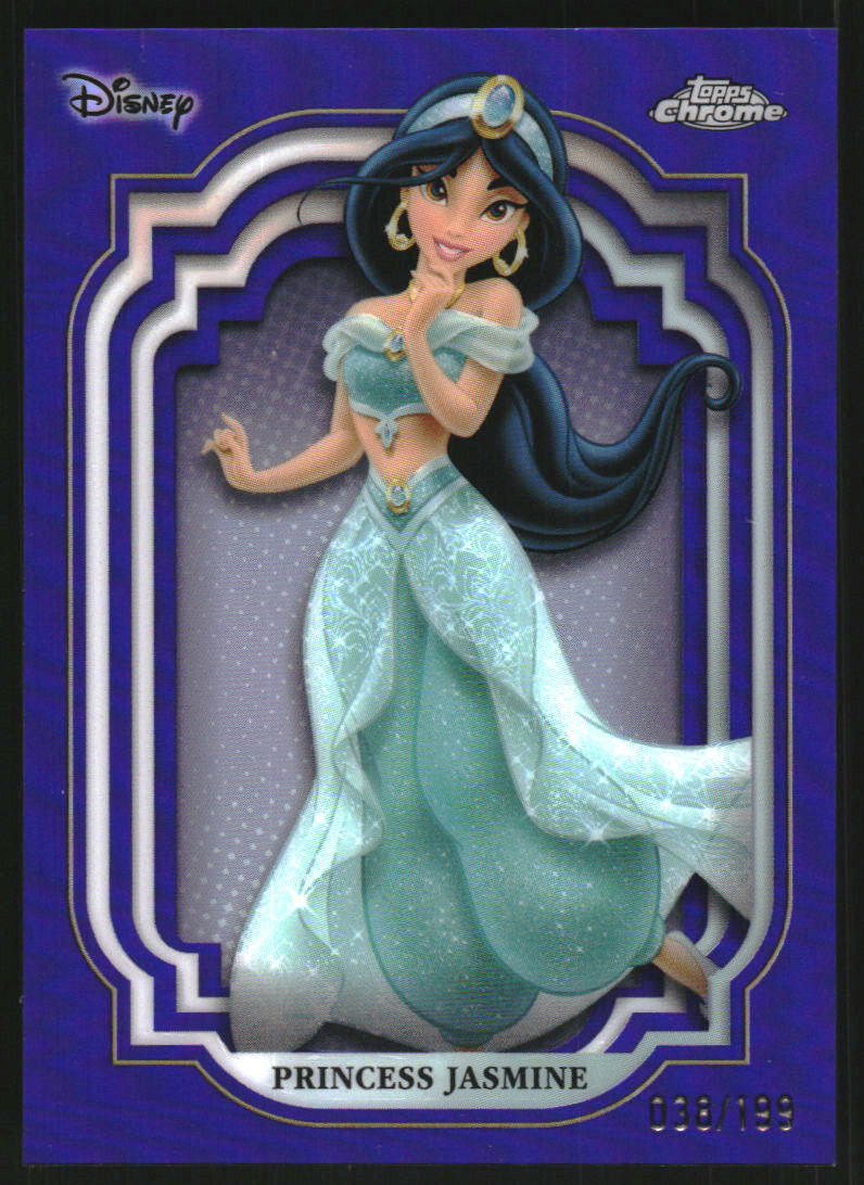 2024 Topps Chrome UK Disney Purple Refractors #55 Princess Jasmine on  Fanatics Collect, image size:796x1092