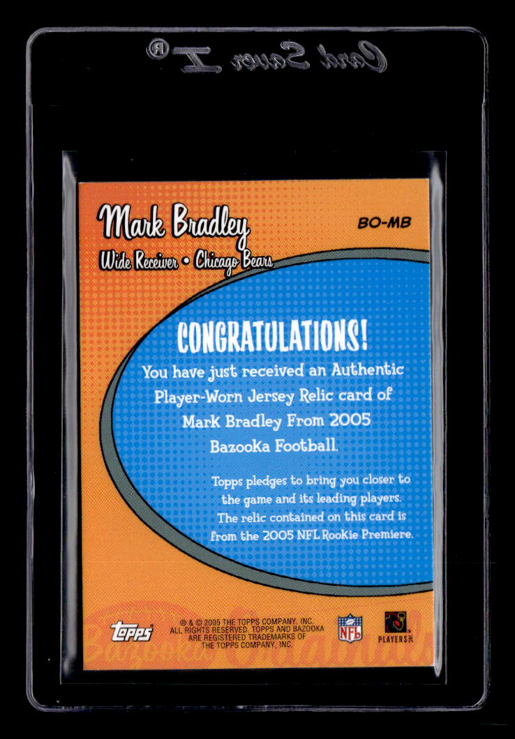 2005 Bazooka Originals Jerseys #BOMB Mark Bradley back image