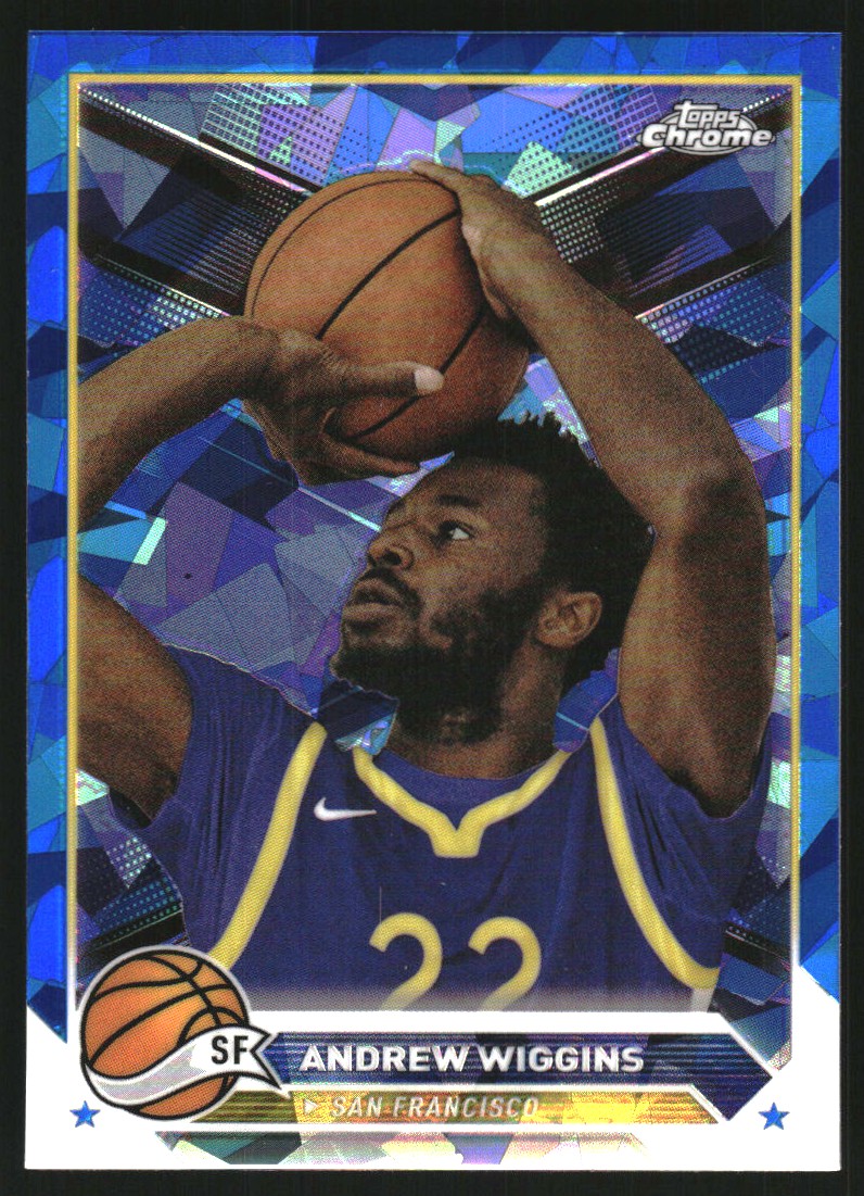2023-24 Topps Chrome Sapphire #28 Andrew Wiggins