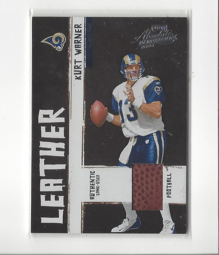 2005 Absolute Memorabilia Leather #30 Kurt Warner