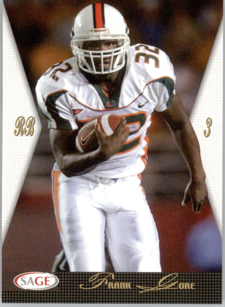 2005 Sage Football "Main Set" Base Cards - Picture 38 of 109