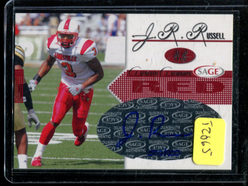 2005 SAGE Autographs Red #A39 J.R. Russell/900