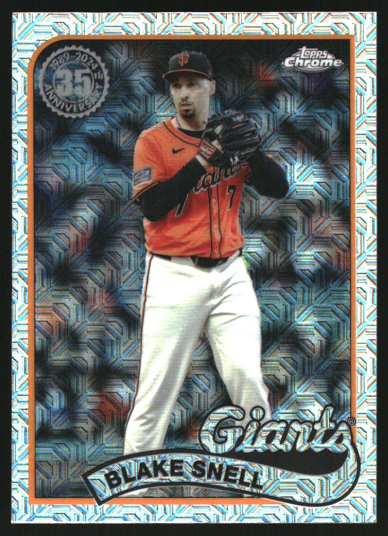 2024 Topps Update '89 Topps Silver Pack Chrome #T89CU34 Blake Snell