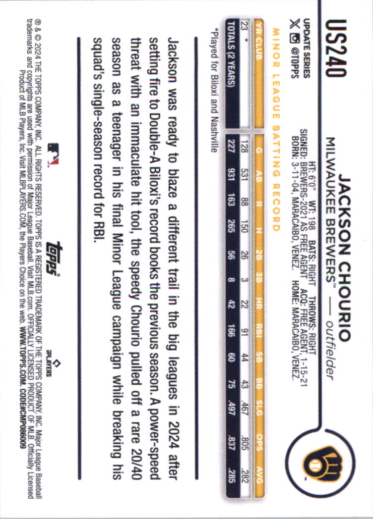 2024 Topps Update Baseball Card Pick (Base) 103-350 - Bild 269 von 471