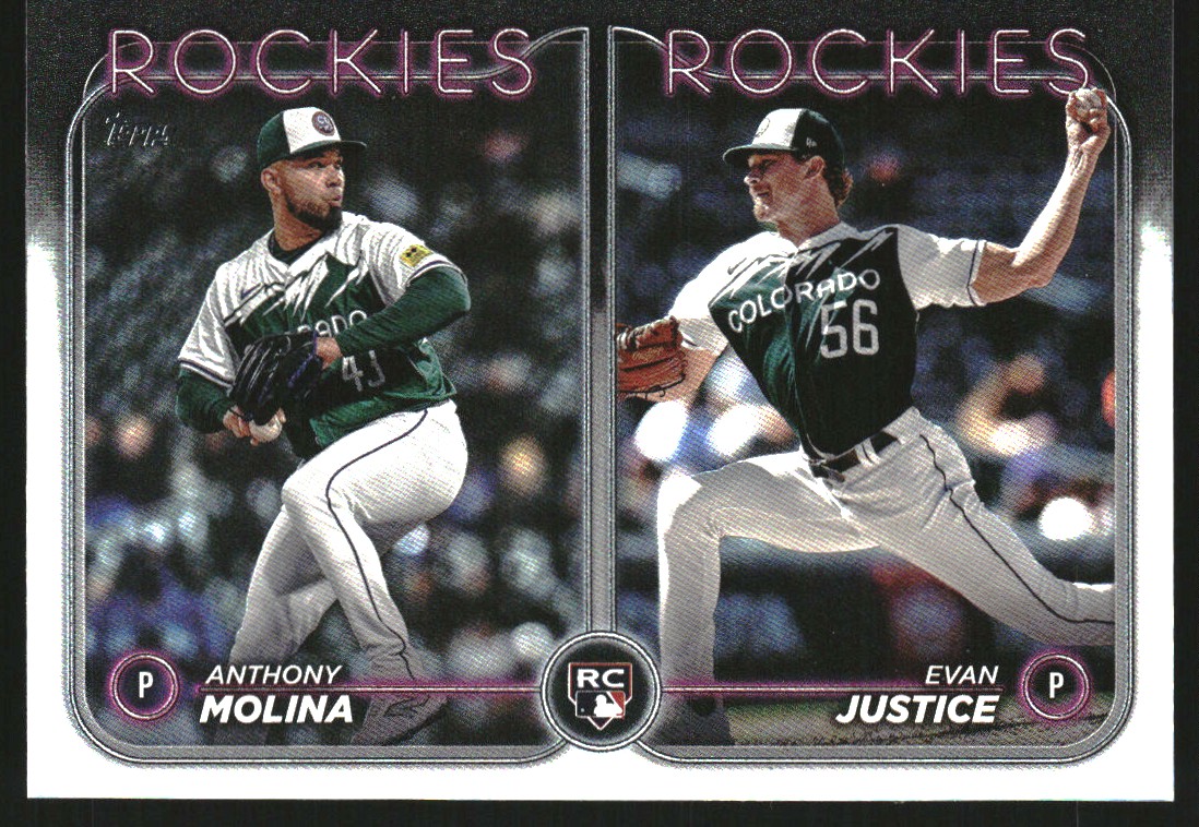 2024 Topps Update Rainbow Foil #US270 Evan Justice/Anthony Molina
