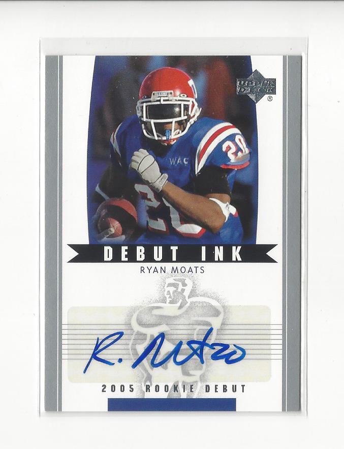 2005 Upper Deck Rookie Debut Ink #DIRM Ryan Moats