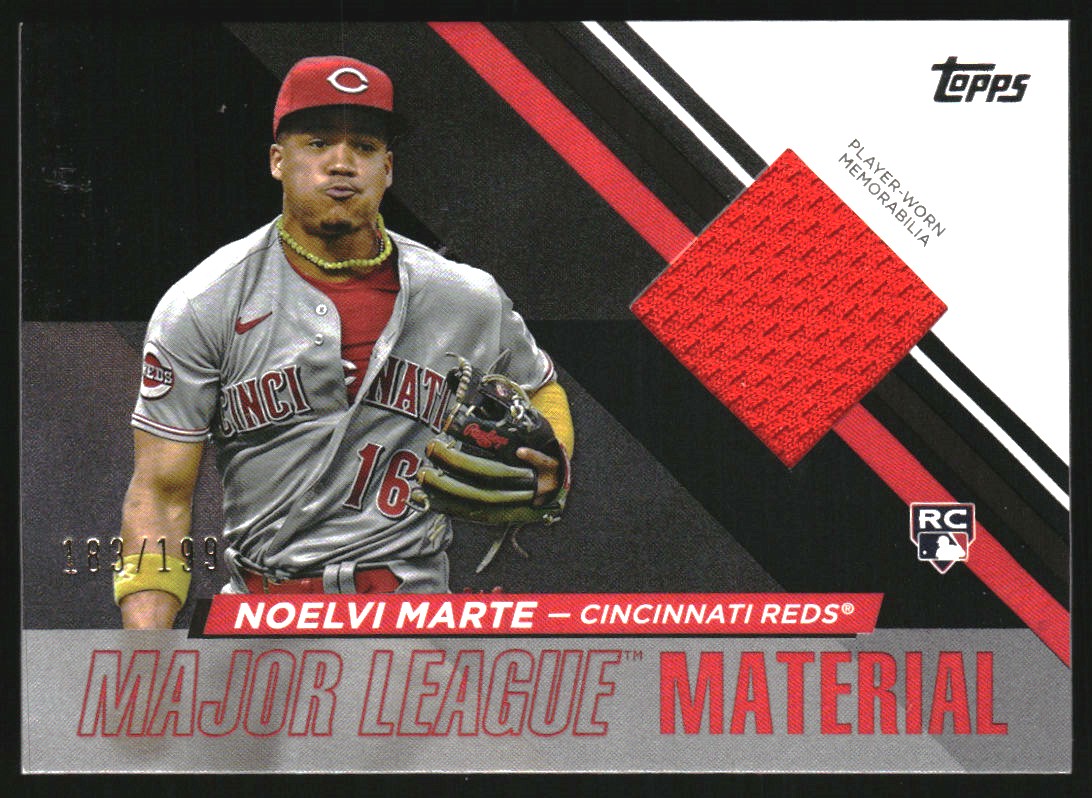 2024 Topps Update Major League Materials Black #MLMUNM Noelvi Marte