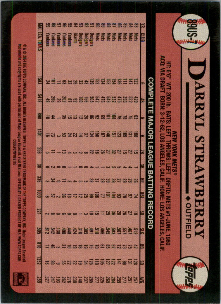 2024 Topps Update '89 Topps Baseball Card Pick (Inserts) - Bild 63 von 69