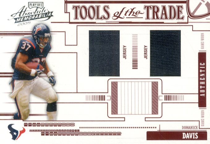 2005 Absolute Memorabilia Tools of the Trade Material Double Red #26 Domanick Davis