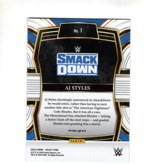 B6126- 2024 Select WWE Wrestling Insert Cards G2 -You Pick- 15+ FREE US SHIP - Picture 33 of 99