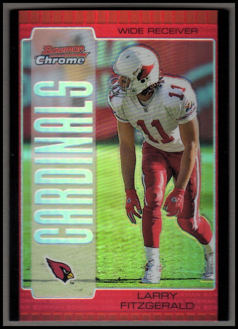 2005 Bowman Chrome Red Refractors #105 Larry Fitzgerald
