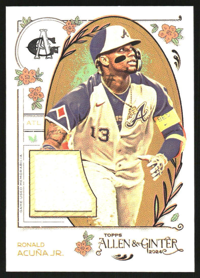 2024 Topps Allen and Ginter Relics #AGRRAJ Ronald Acuna Jr. B