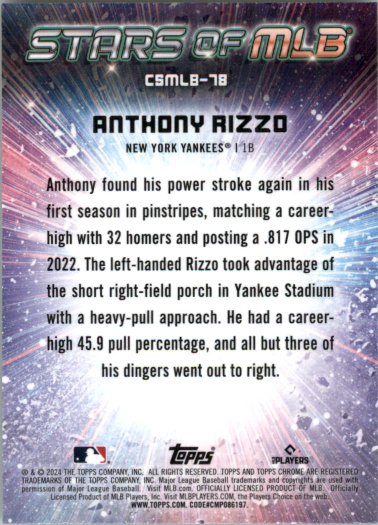 2024 Topps Stars of MLB Chrome Baseball Card Pick (Inserts) - Picture 105 of 113