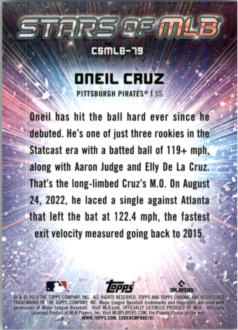 2024 Topps Stars of MLB Chrome Baseball Card Pick (Inserts) - Picture 107 of 113