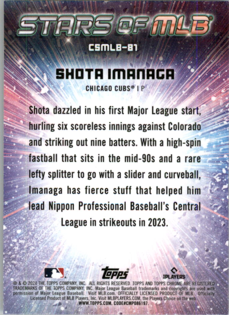 2024 Topps Stars of MLB Chrome Baseball Card Pick (Inserts) - Picture 111 of 113