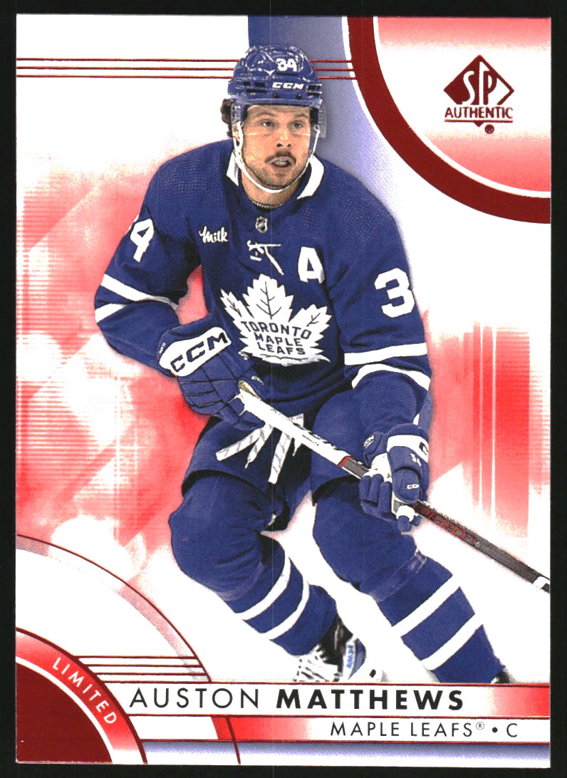 2023-24 SP Authentic Limited Red #4 Auston Matthews