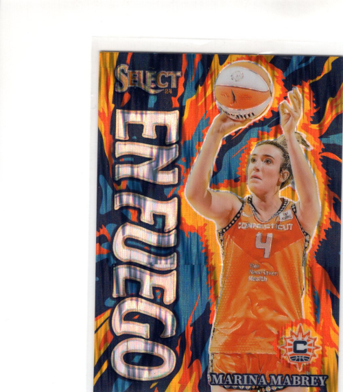 2024 Panini Select WNBA En Fuego Marina Mabrey #9 Flash Prizm