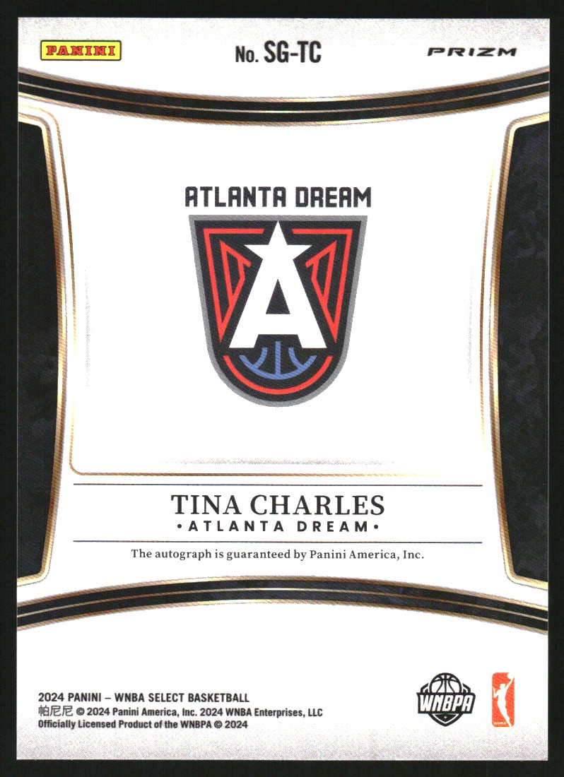 2024 Select WNBA Signatures #13 Tina Charles on Fanatics Collect