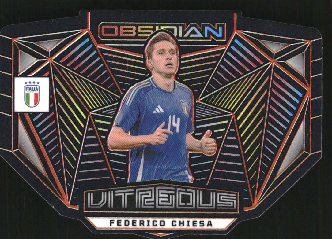 2023-24 Panini Obsidian Vitreous Electric Etch Orange #17 Federico 