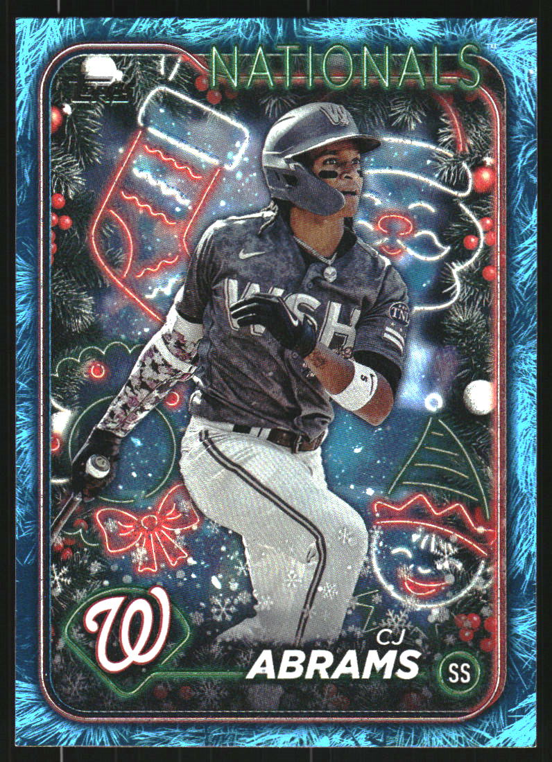 2024 Topps Holiday Metallic Blue Tree #H47 CJ Abrams on Fanatics