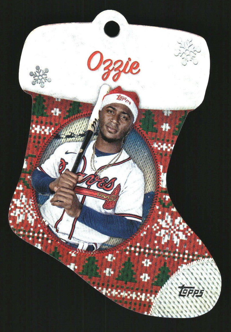 2024 Topps Holiday Stocking Die Cut Ornaments #SDC5 Ozzie Albies
