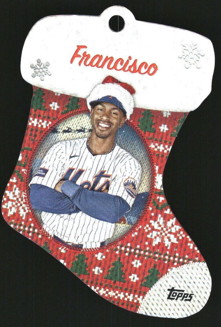 2024 Topps Holiday Stocking Die Cut Ornaments #SDC6 Francisco Lindor