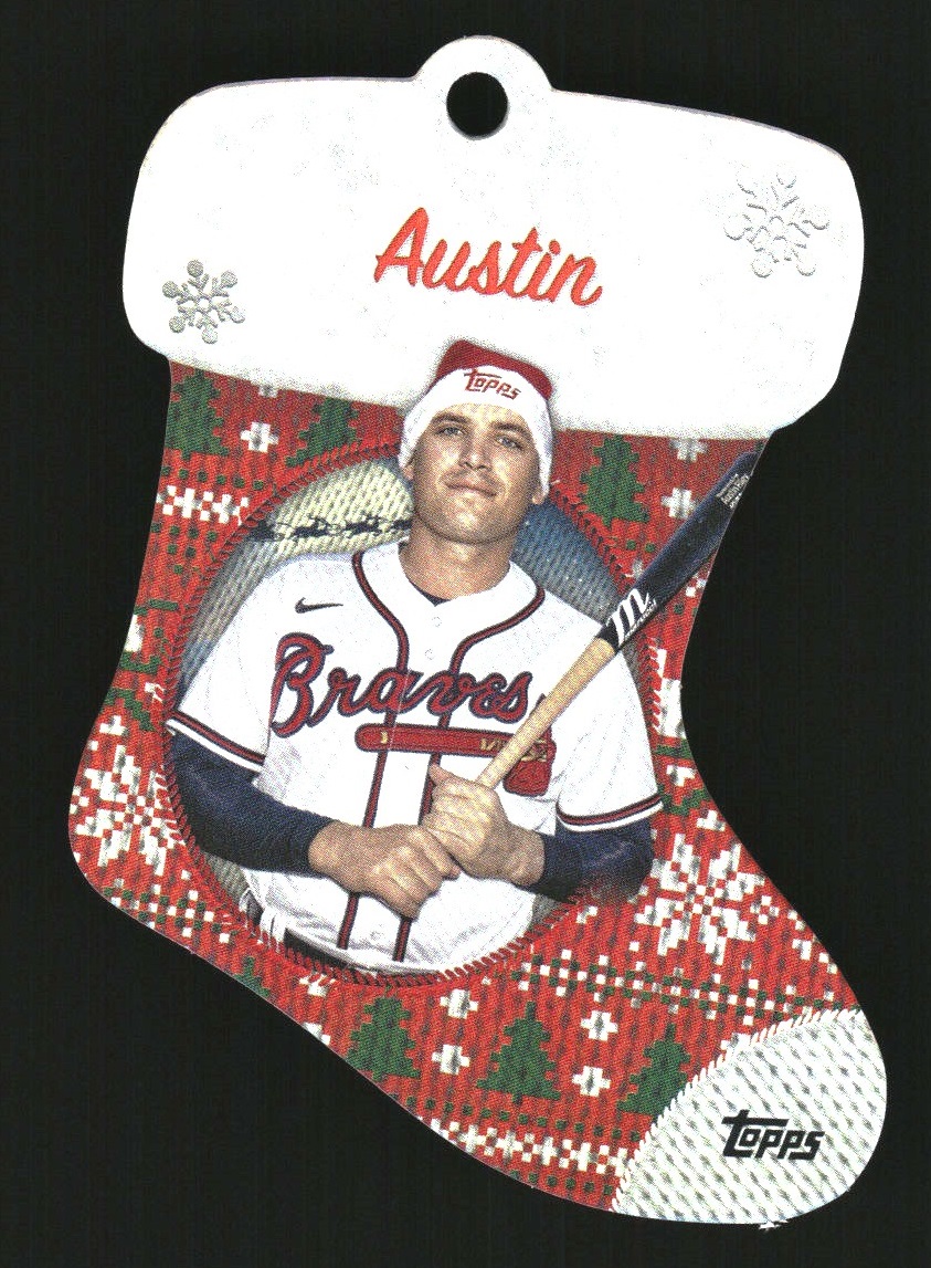 2024 Topps Holiday Stocking Die Cut Ornaments #SDC14 Austin Riley