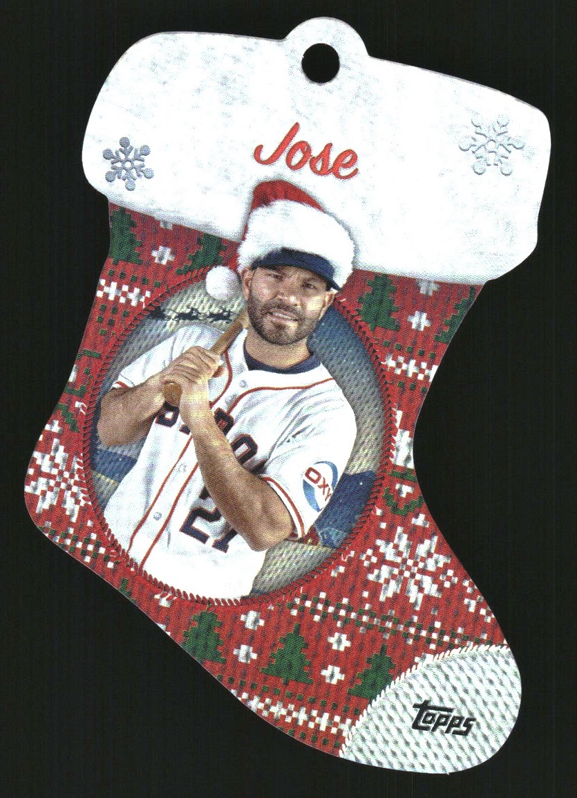 2024 Topps Holiday Stocking Die Cut Ornaments #SDC16 Jose Altuve