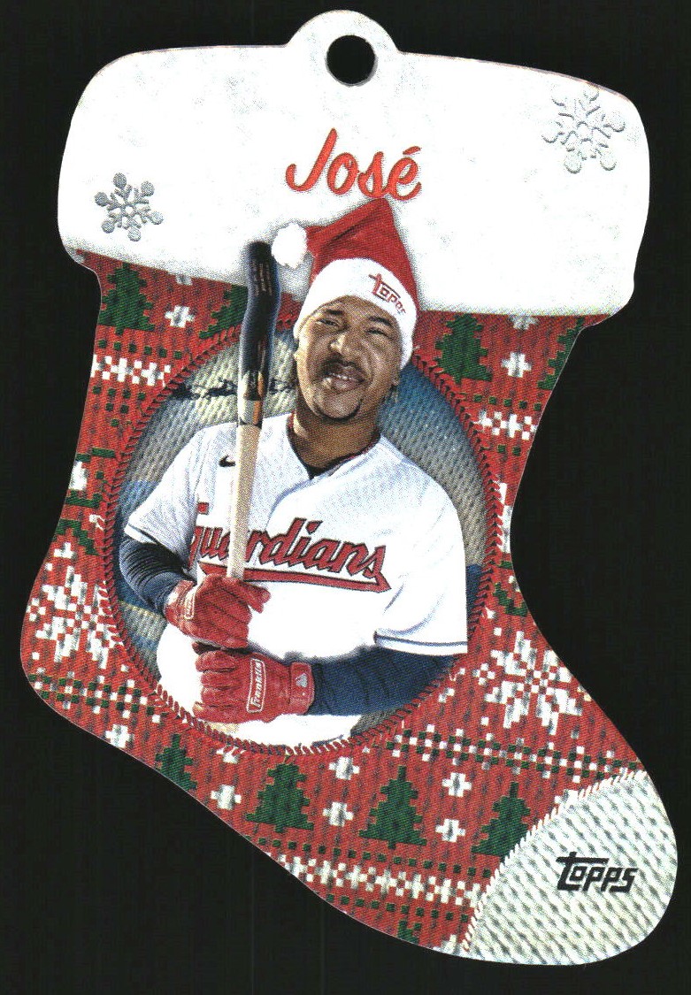2024 Topps Holiday Stocking Die Cut Ornaments #SDC20 Jose Ramirez