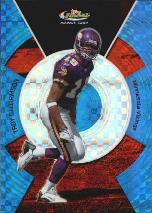 2005 Finest Blue Xfractors #126 Troy Williamson