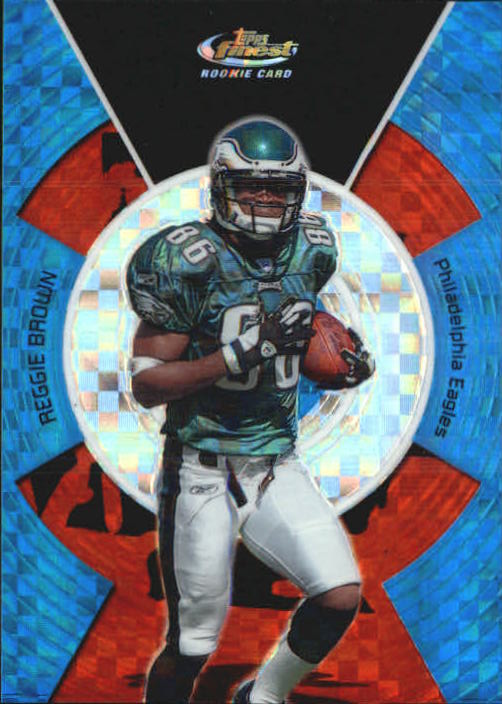 2005 Finest Blue Xfractors #130 Reggie Brown