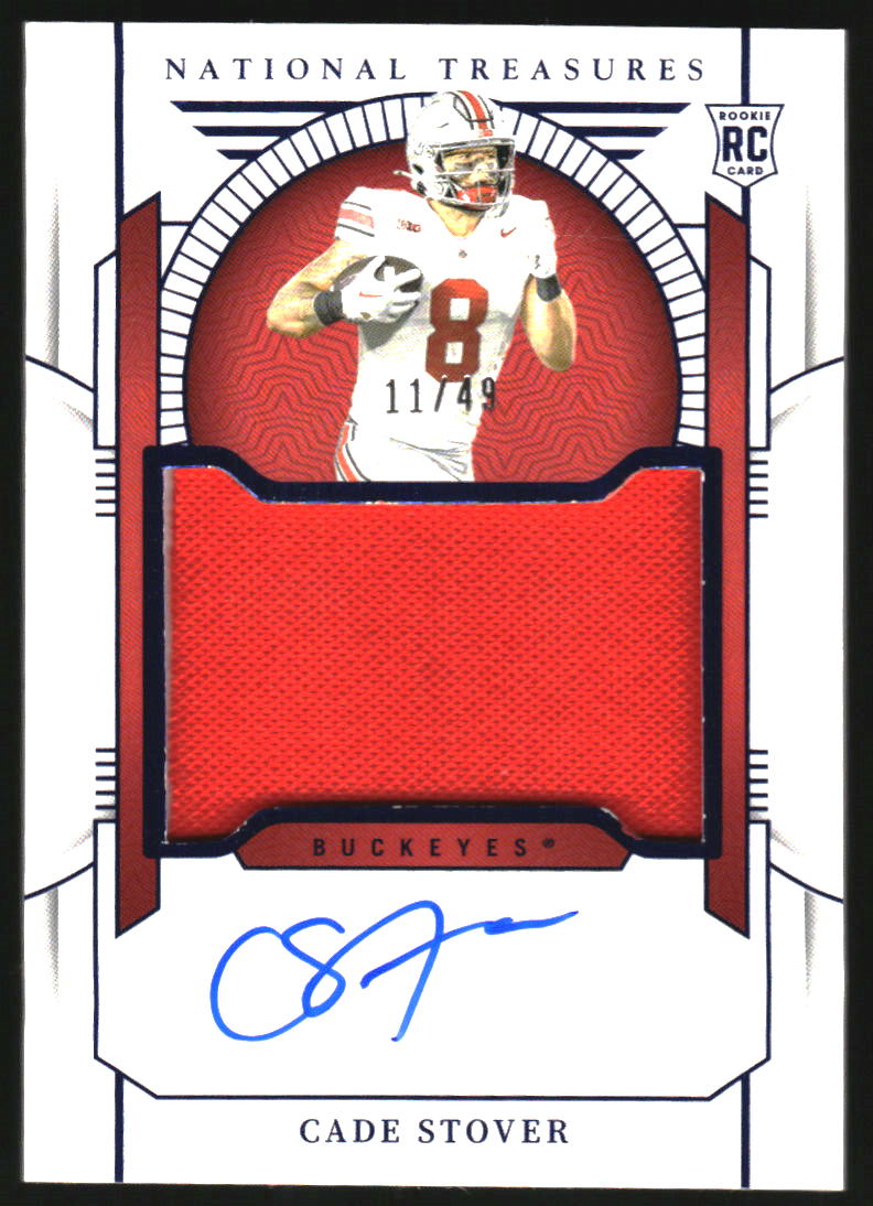 2024 Panini National Treasures Collegiate Blue #57 Cade Stover Auto Jersey /49