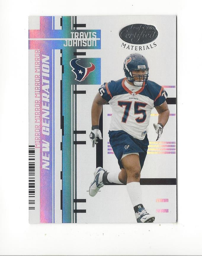 2005 Leaf Certified Materials Mirror White #157 Travis Johnson