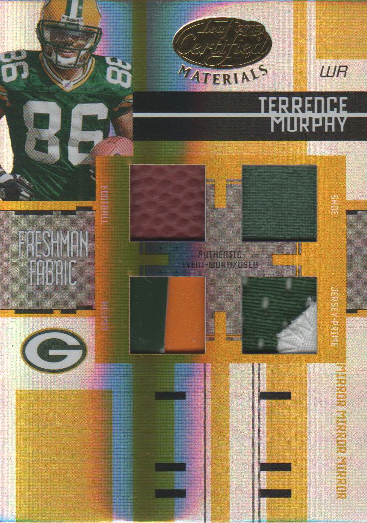 2005 Leaf Certified Materials Mirror Gold Materials #226 Terrence Murphy
