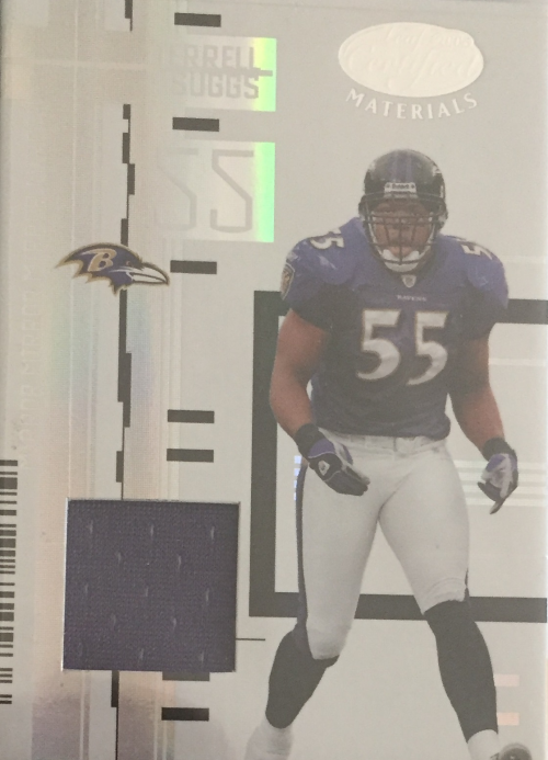 2005 Leaf Certified Materials Mirror White Materials #12 Terrell Suggs