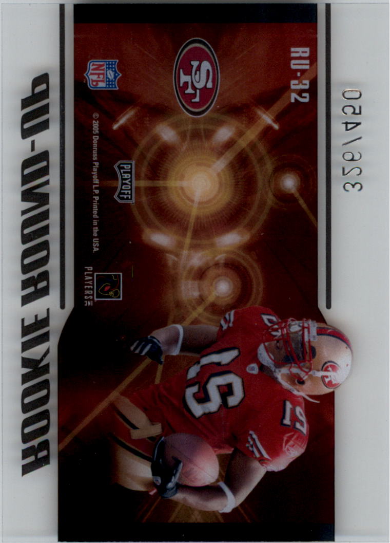 2005 Playoff Contenders Rookie Round Up #32 Frank Gore back image