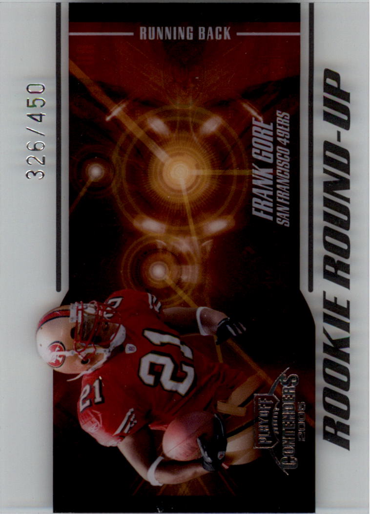 2005 Playoff Contenders Rookie Round Up #32 Frank Gore