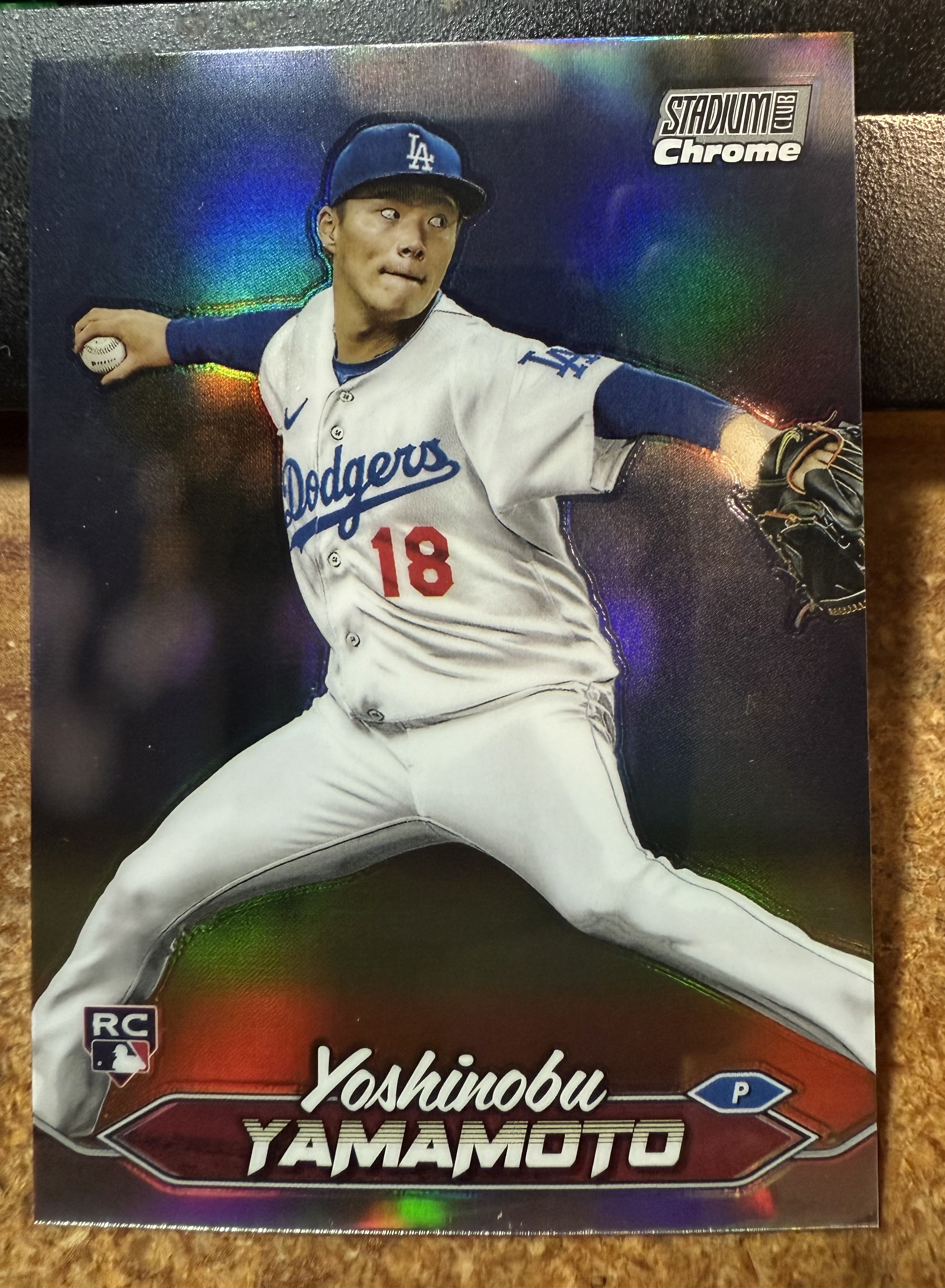 2024 Stadium Club Chrome Refractors #114 Yoshinobu Yamamoto