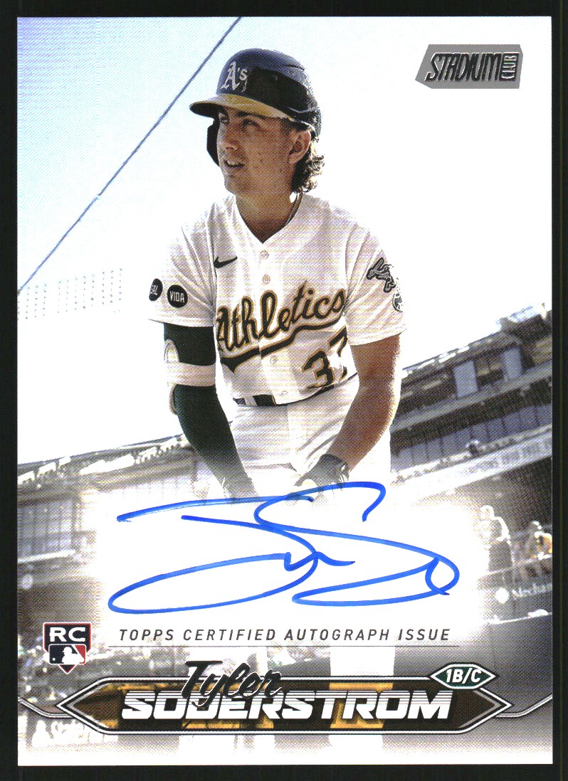 2024 Stadium Club Autographs #SCBATS Tyler Soderstrom on Fanatics 