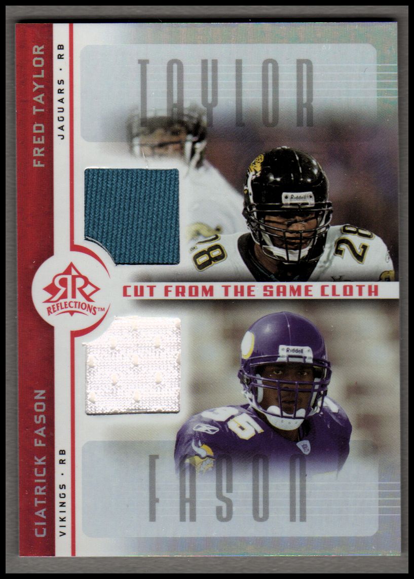 2005 Reflections Cut From the Same Cloth Red #CCTF Fred Taylor/Ciatrick Fason