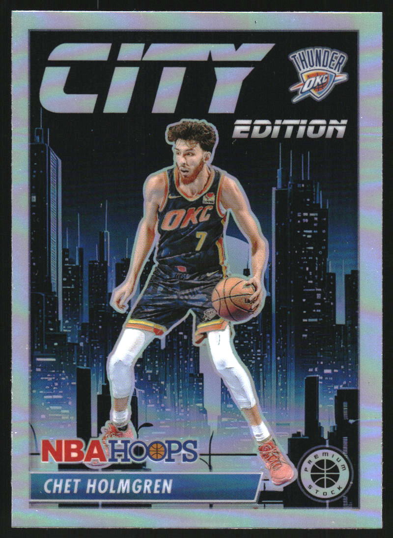 2023-24 Hoops Premium Stock City Edition Silver Prizm #9 Chet Holmgren