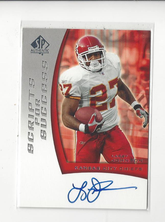 2005 SP Authentic Scripts for Success Autographs #SSLJ Larry Johnson