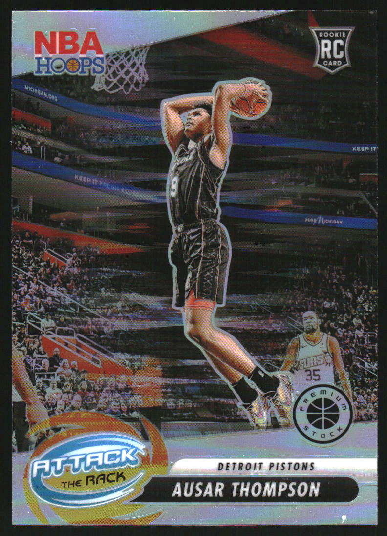 2023-24 Hoops Premium Stock Attack the Rack Silver Prizm #5 Ausar Thompson