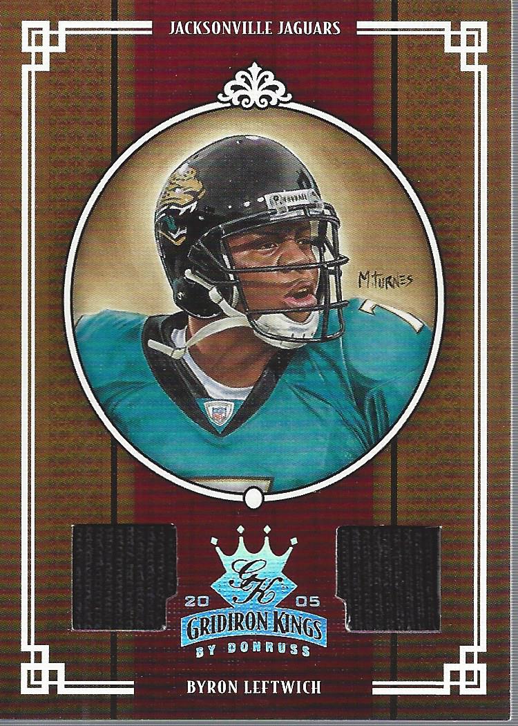 2005 Throwback Threads Gridiron Kings Dual Material #4 Byron Leftwich