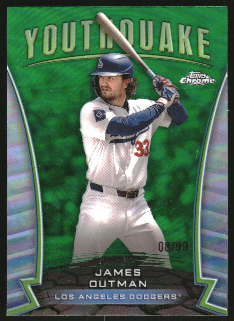 2024 Topps Chrome Youthquake Green Refractors #YQ98 James Outman